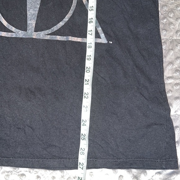Harry Potter XL t shirt deathly hallows short sleeve black silver - Picture 7 of 11